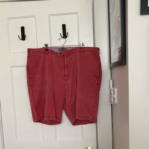 Peter Millar Red Flat Front Shorts